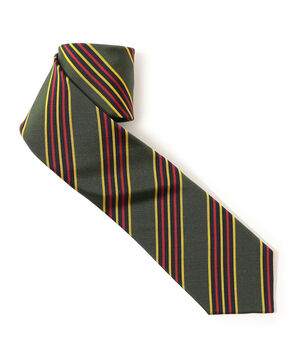 Atkinsons アイリッシュポプリン レジメンタルストライプネクタイ