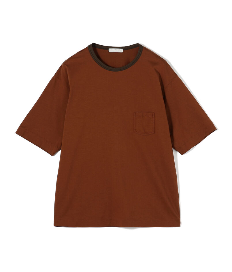 コットンシルク高密度天竺 リンガーTシャツ