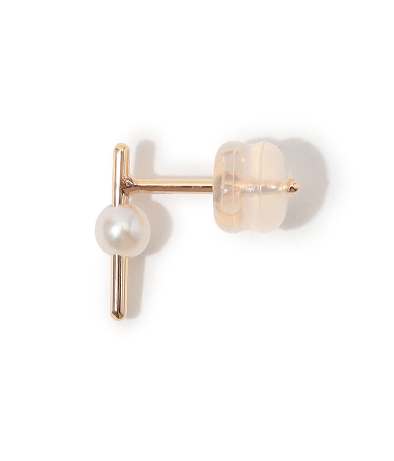 Hirotaka Akoya Pearl Bar 片耳ピアス