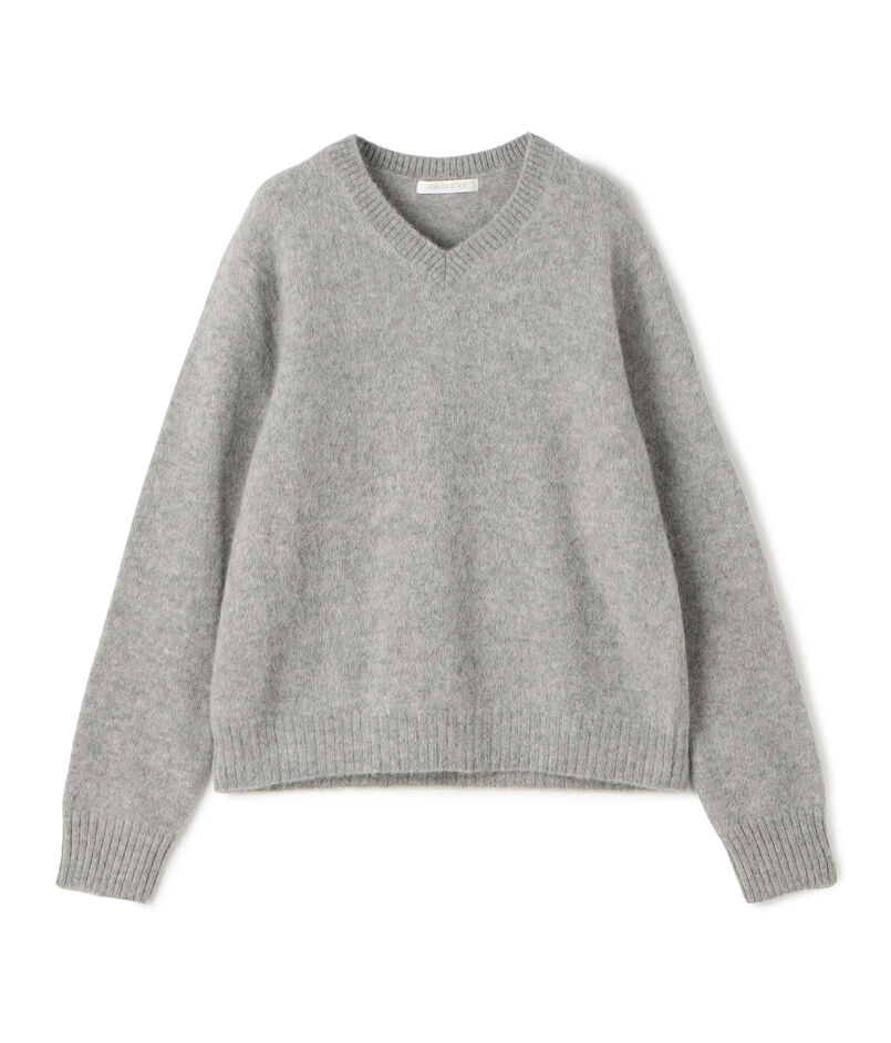 ベビーアルパカボイルド Vネックプルオーバー