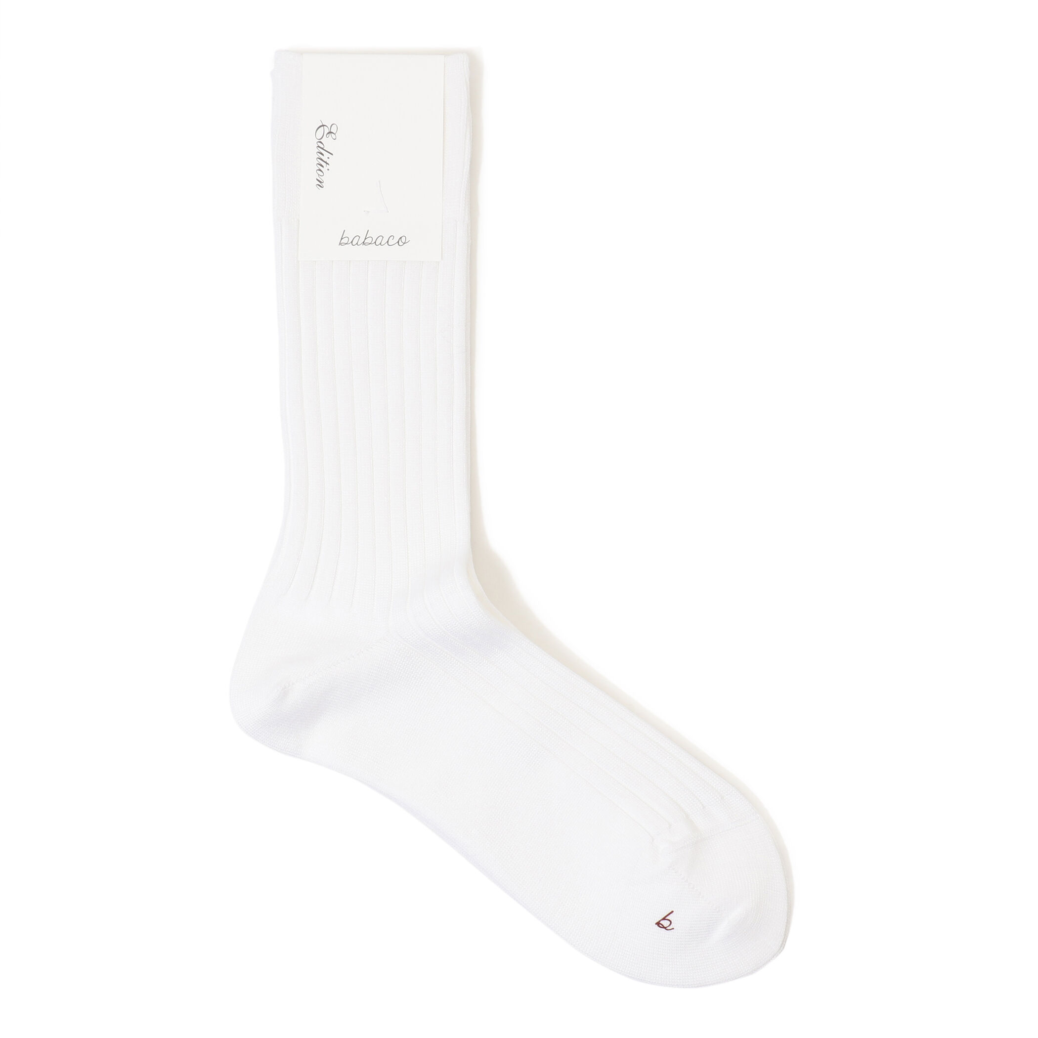 別注】babaco×Edition Egyptian Cotton Ribbed ソックス