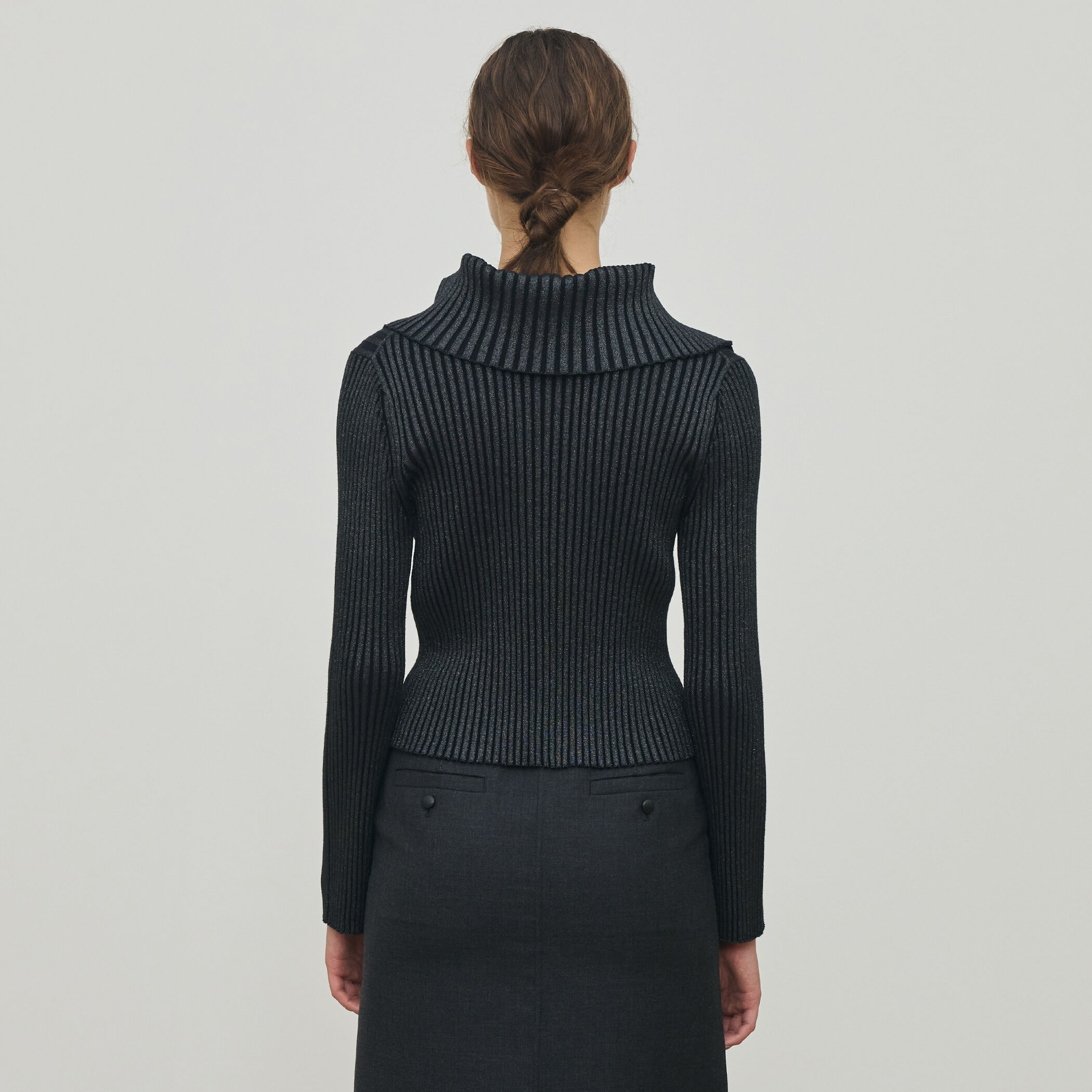 新品未使用✨グレー モヘア　長袖カーディガS　トゥモローランド Needles ニードルス Mohair Long Cardigan Leopard モヘアロング