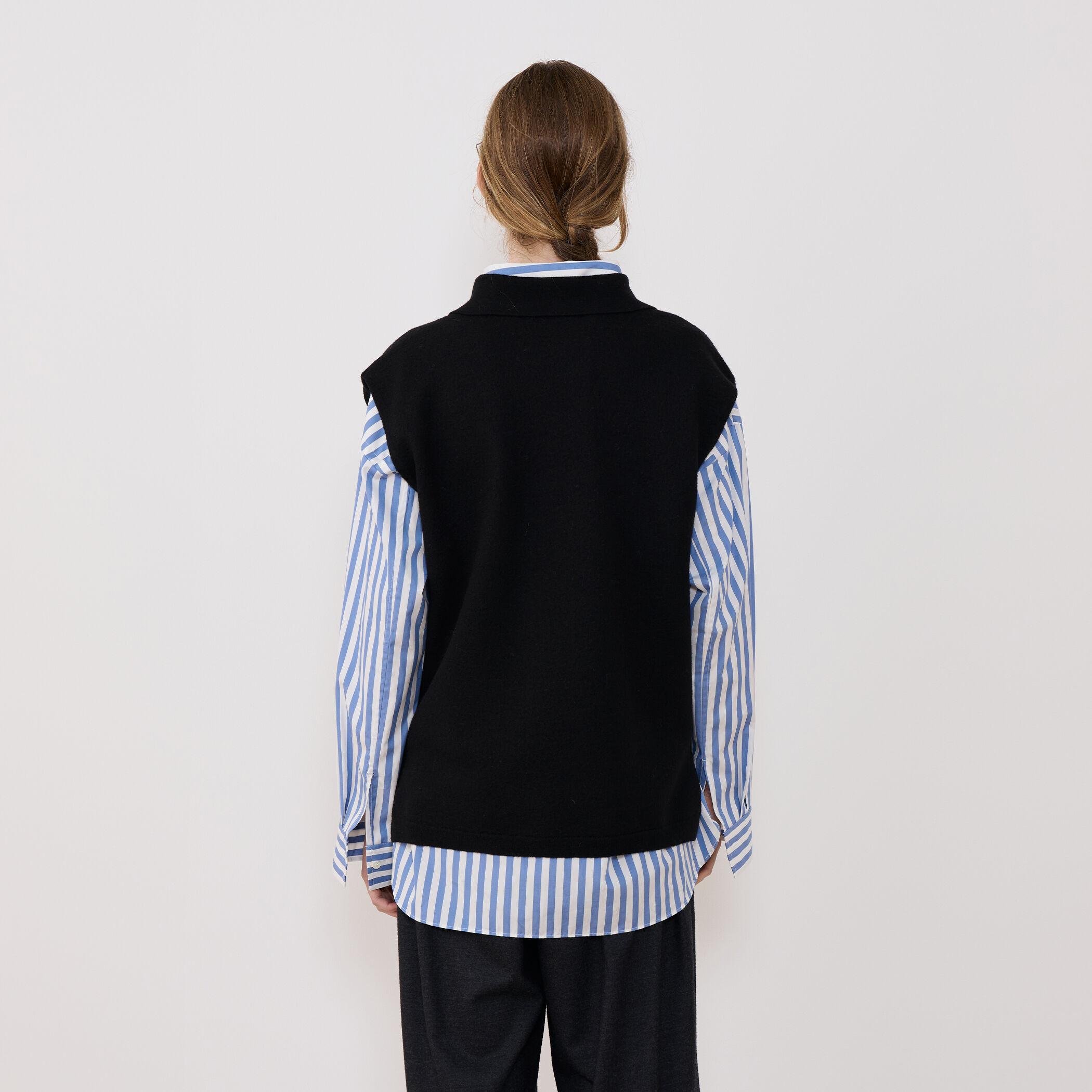 ボイルドウール ポロカラーベスト｜トゥモローランド 公式通販