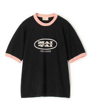 Mai Tai メランジコットン リンガーニットTシャツ