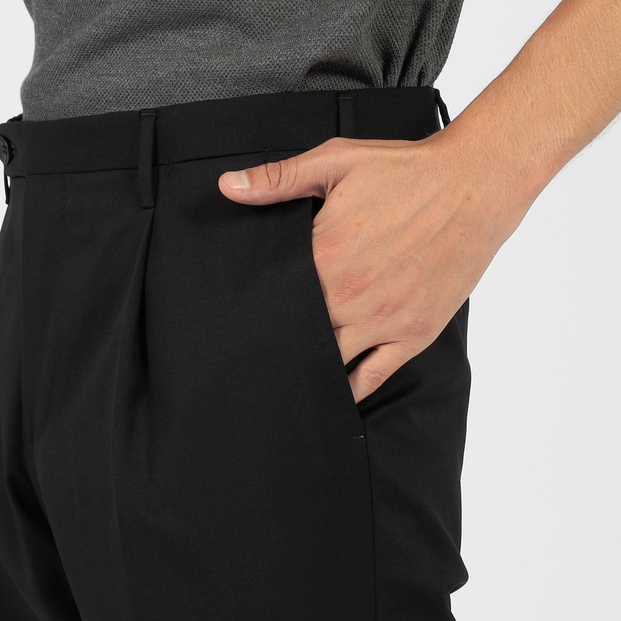 ROTA ウール 1プリーツスラックス｜トゥモローランド 公式通販