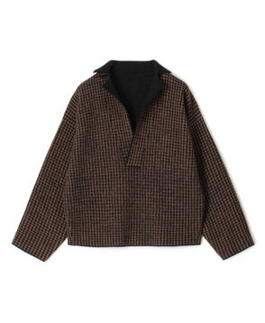 ウールジャカード スキッパープルオーバー