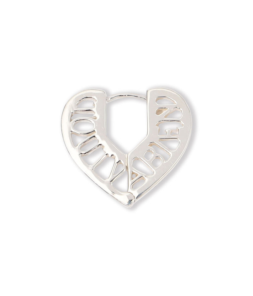 PLOW Lettering heart ピアス