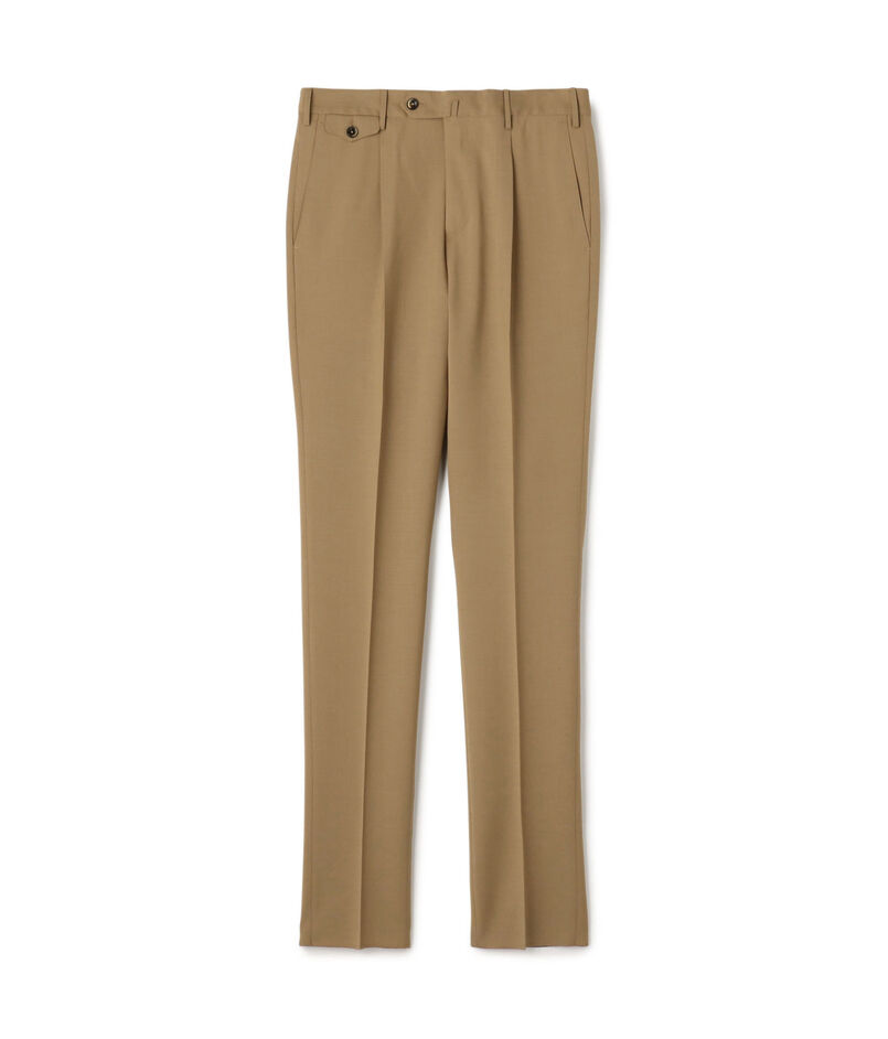 PT TORINO Gentleman Fit ポリエステルウール 1プリーツ スリムスラックス