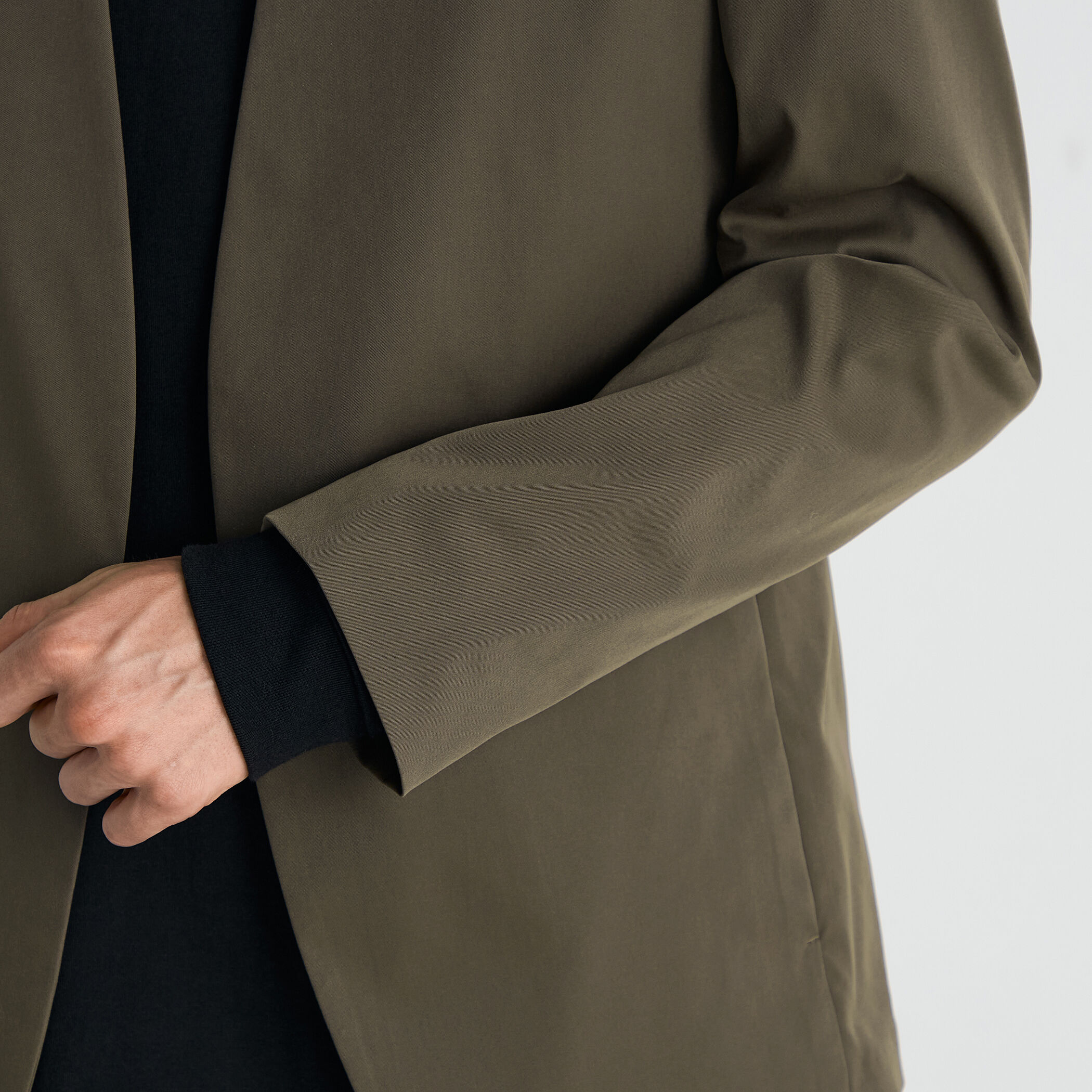 ストレッチベンタイル ノーカラージャケット｜トゥモローランド