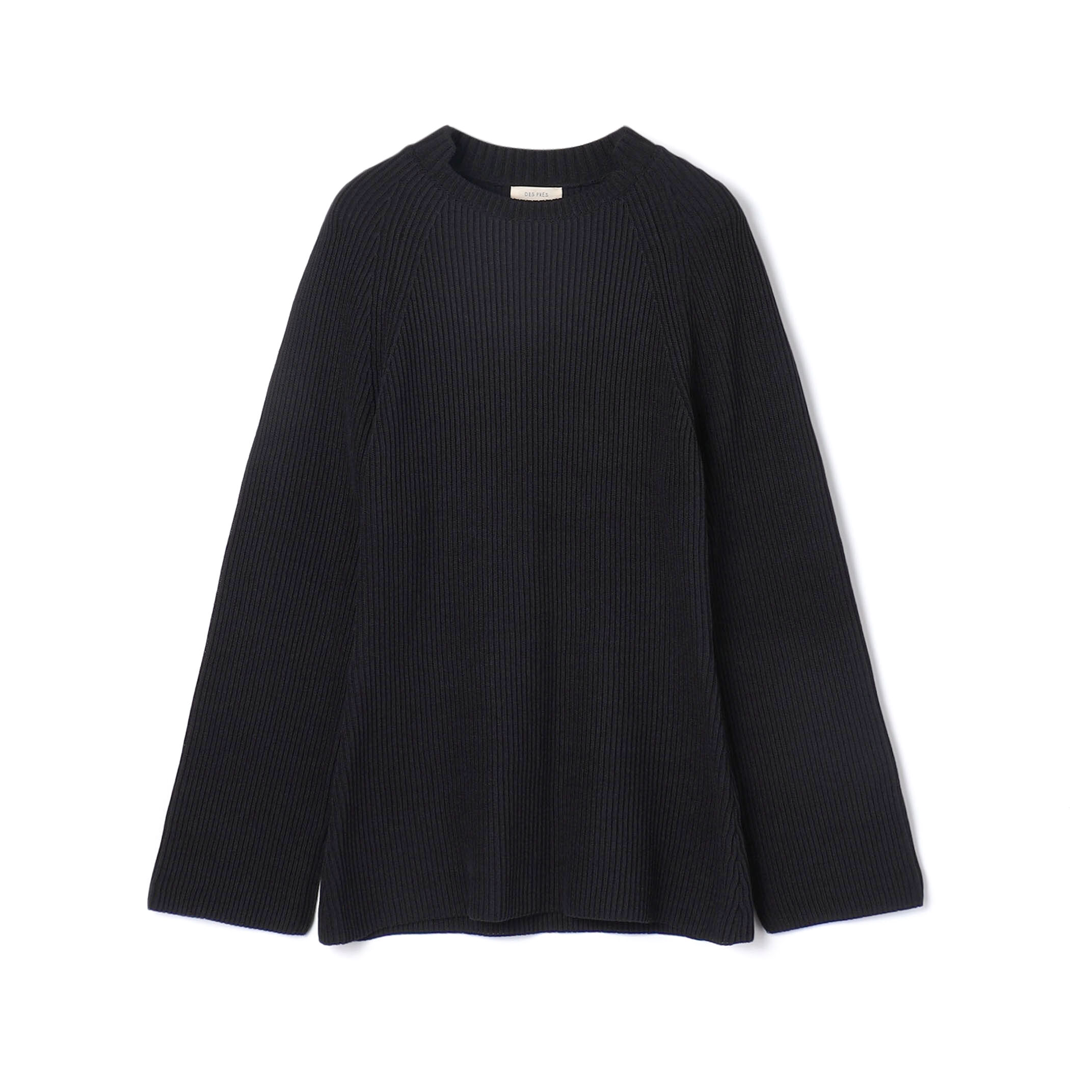 コットンブルー COTTON BLUE メタル使いクルーネックプルオーバー （黒） コットンブルー COTTON BLUE メタル使いクルーネックプル