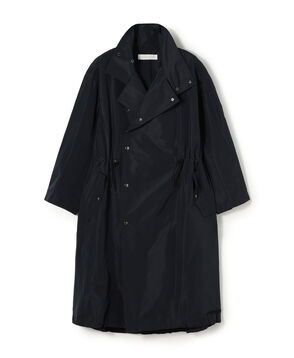メモリータフタ スタンドカラートレンチコート