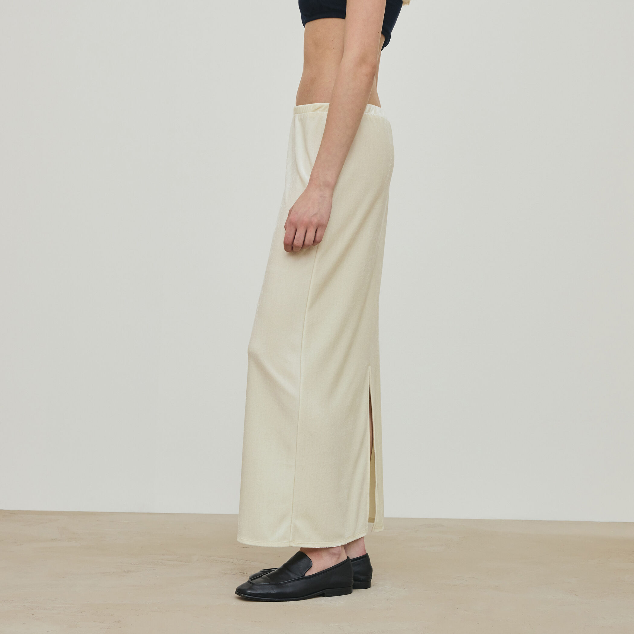 aere ベロアタイトスカート 36 aere high-waist velours skirt ベロアスカート 36