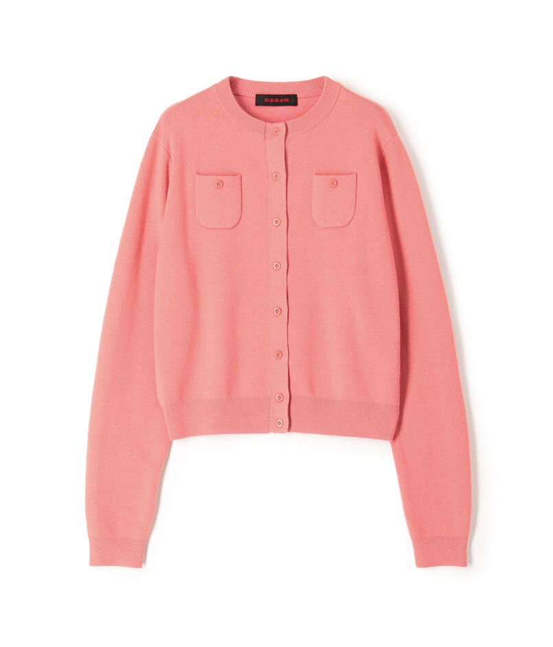 CABaN コットンカシミヤ クルーネックカーディガン