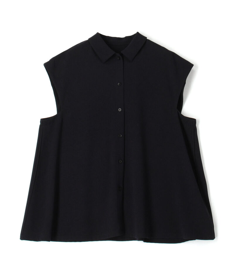 ジャージーライクジョーゼット フレアブラウス