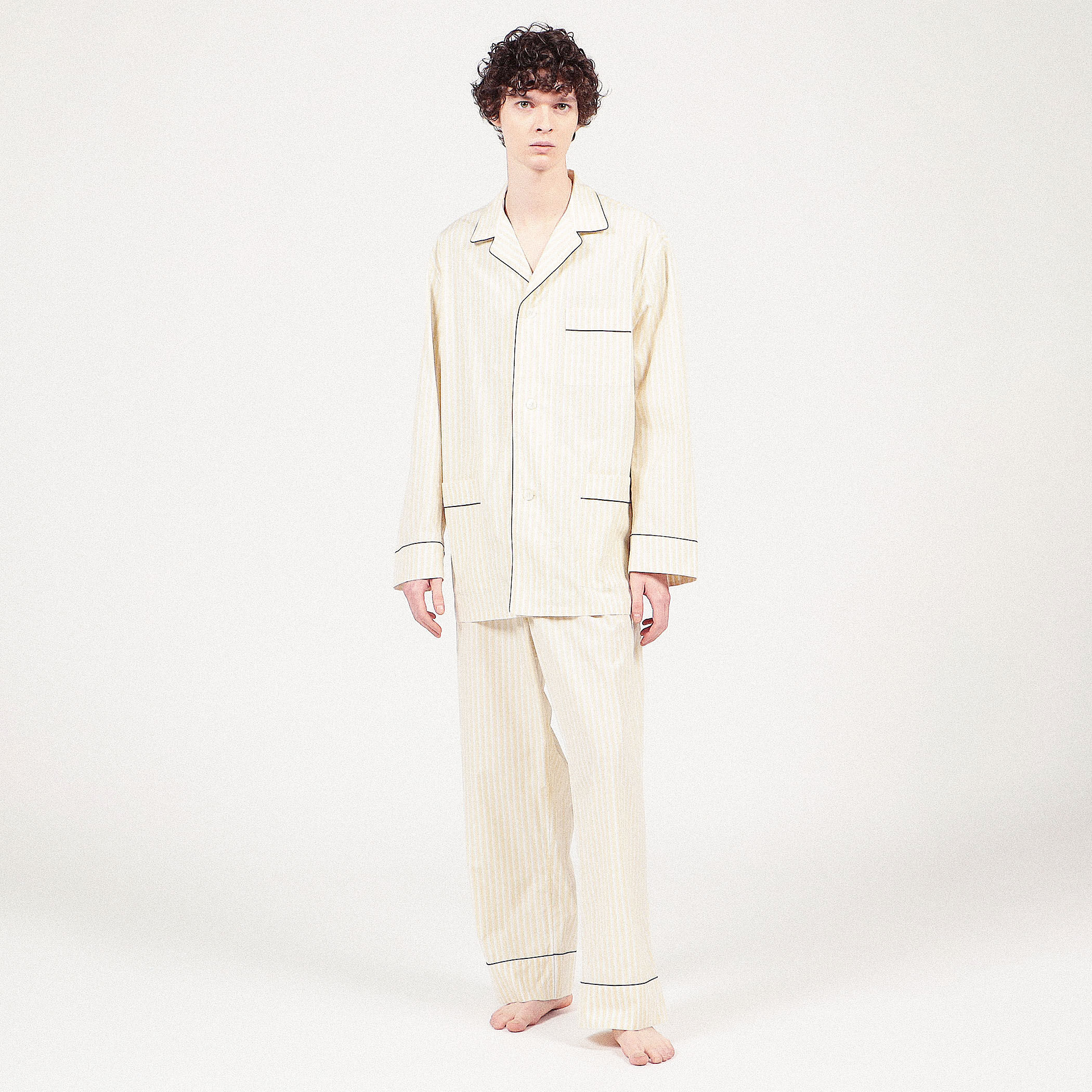 コットンブロードストライプ パジャマ（メンズ）｜トゥモローランド