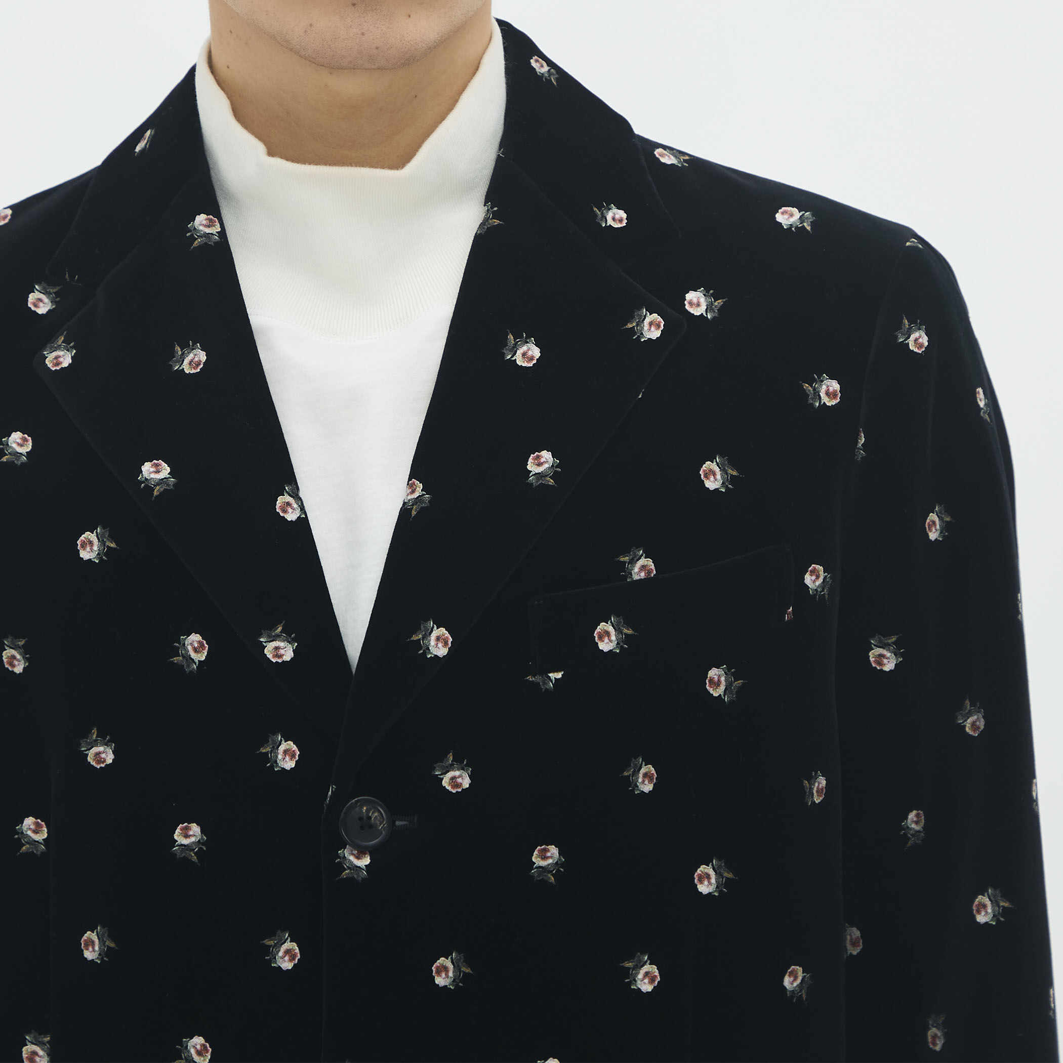 CABaN ベロアローズプリント テーラードジャケット｜トゥモローランド