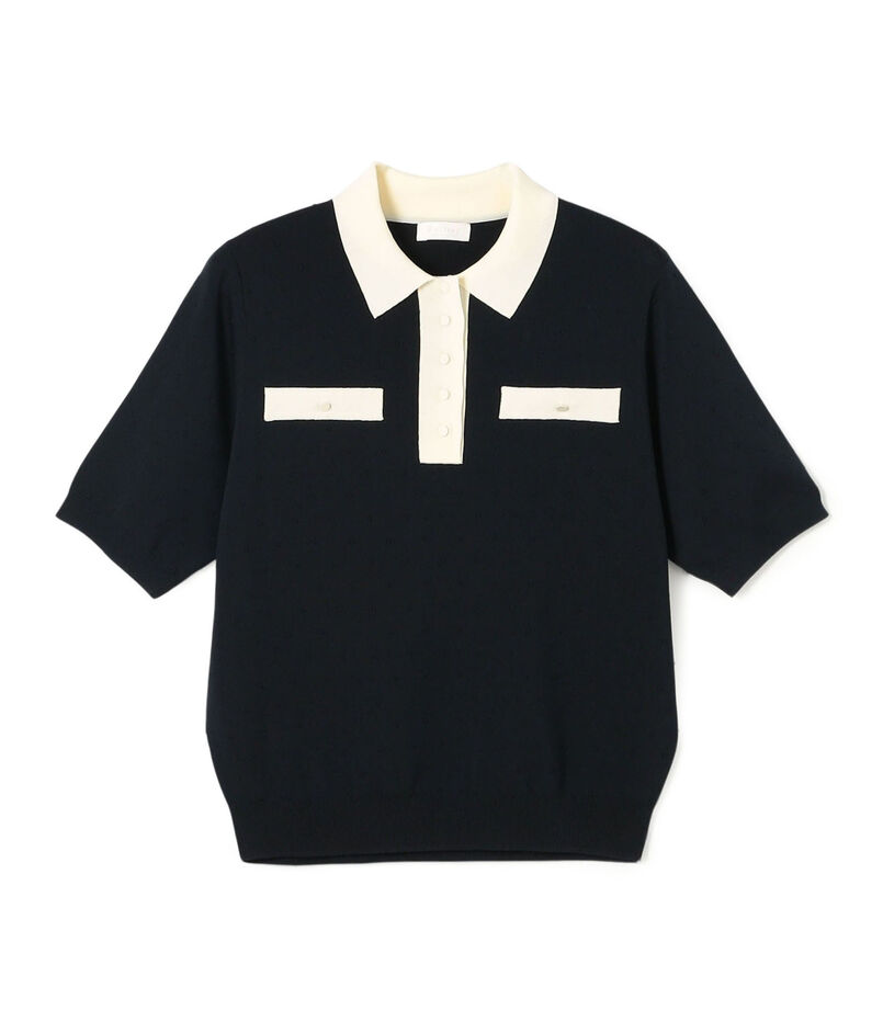 【WEB先行予約】ストレッチタックドット ポロプルオーバー