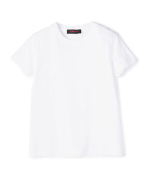 コットン リブコンビクルーネックプルオーバー