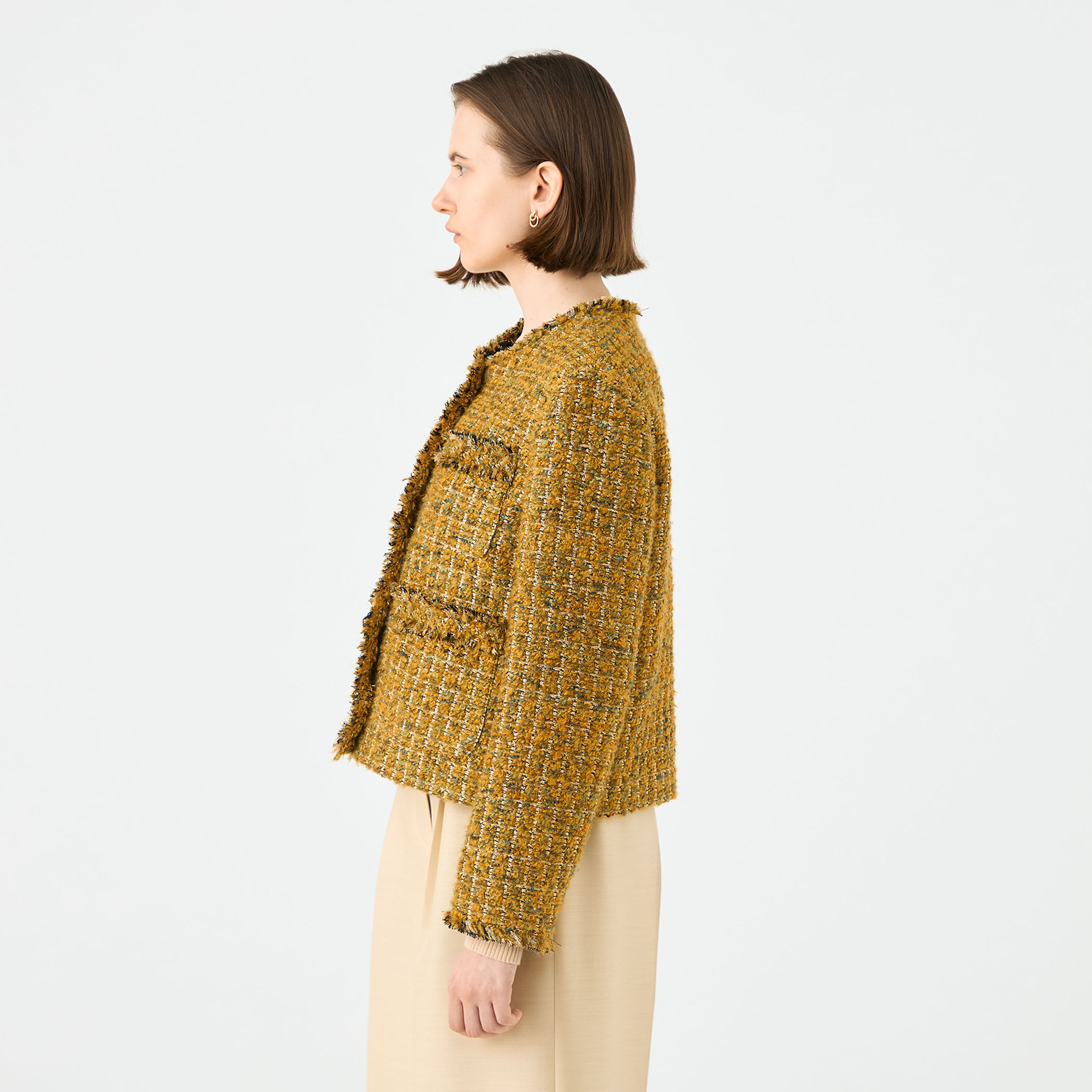 GOLDEN  ジャケット　ジョンブル　ギャルソン　トゥモローランド コットンベルベット Pixelプリント3Bジャケット （テーラード