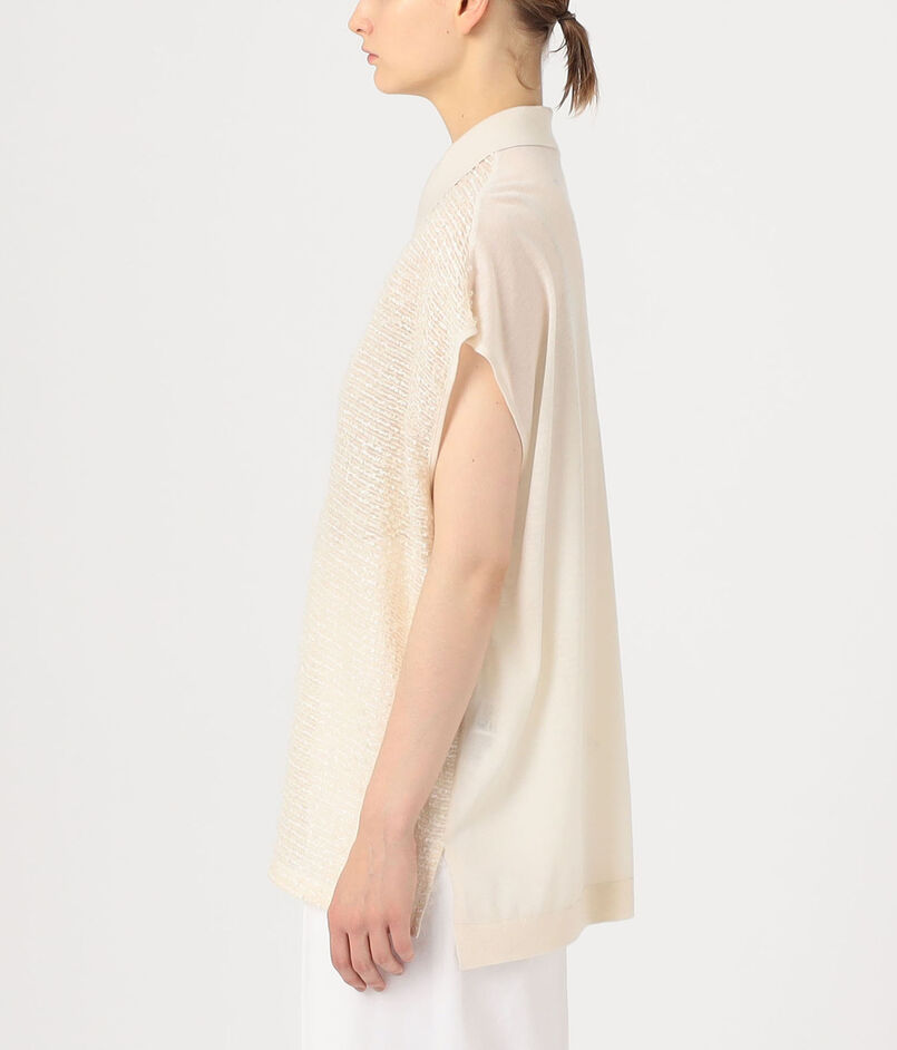 TOMORROWLAND .B ループニットコンビ ビッグシルエットシャツ  