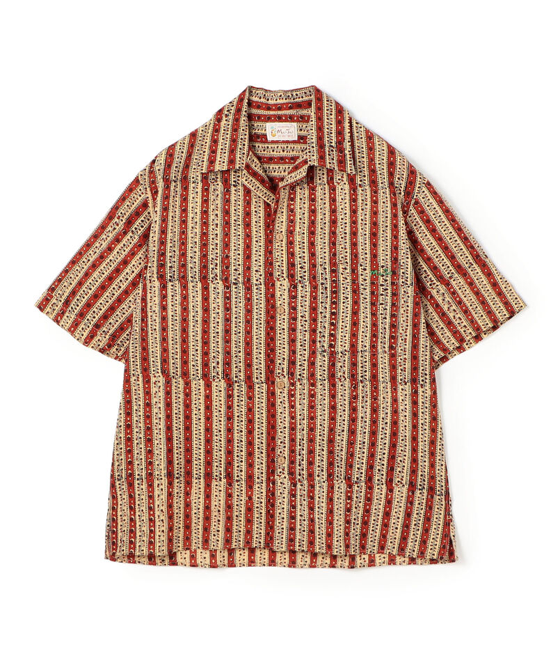 Mai Tai ブロックプリント 開襟シャツ