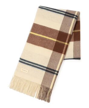 TOMORROWLAND カシミヤ ダブルフェイス チェックストール