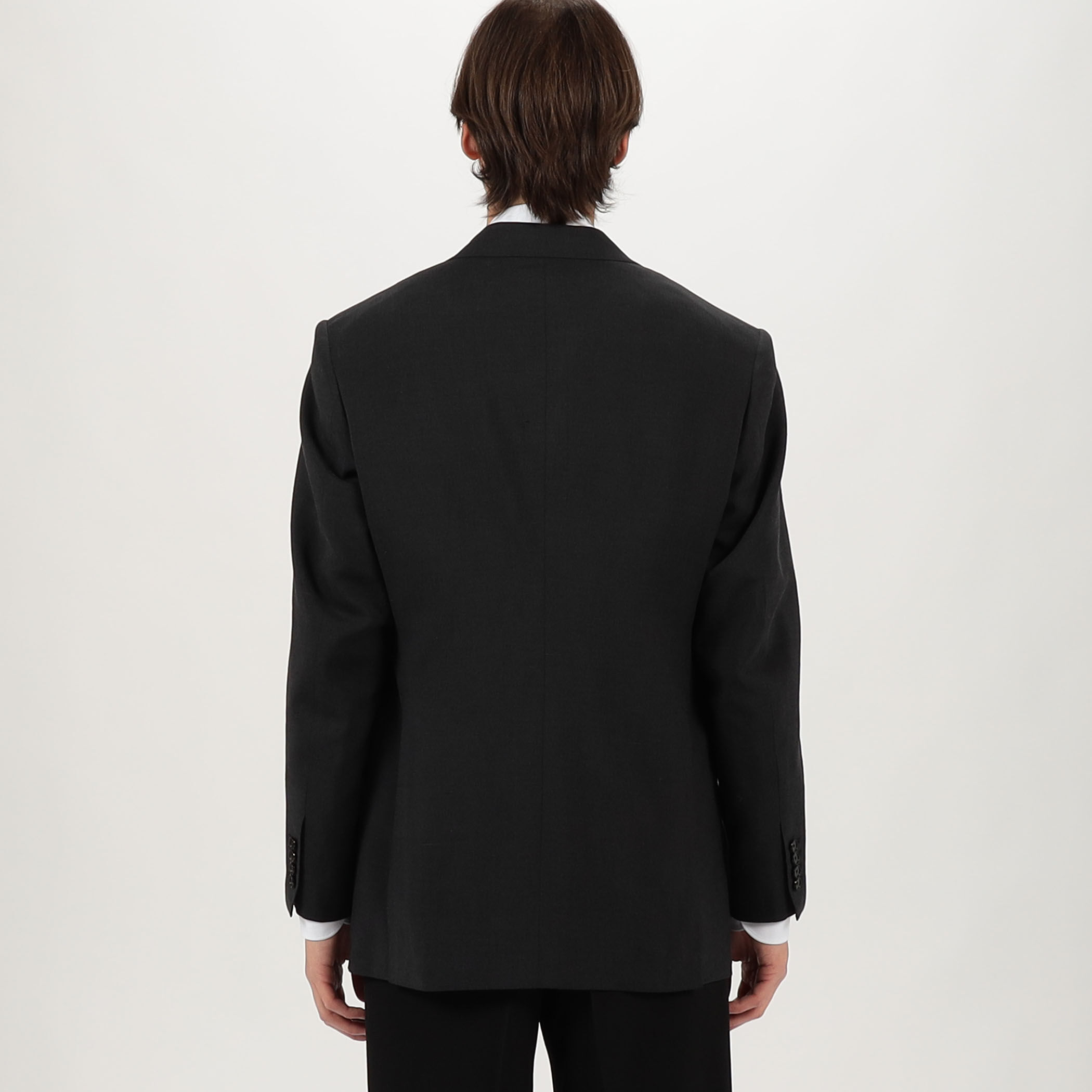 ウールシルクリネン シングルブレステッド2Bジャケット ROGNA