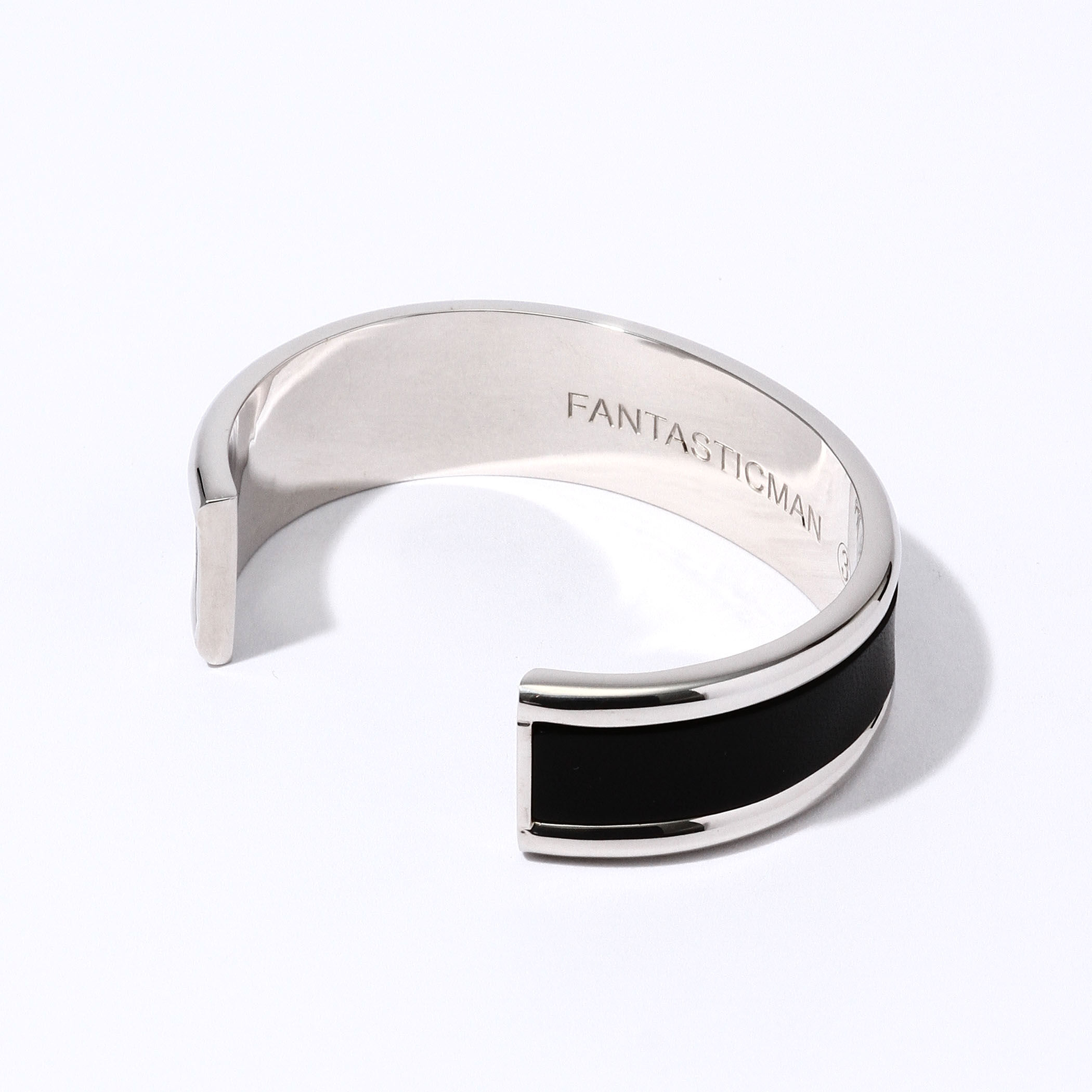 FANTASTIC MAN LEATHER COMBINATION BANGLE325 シルバーバングル