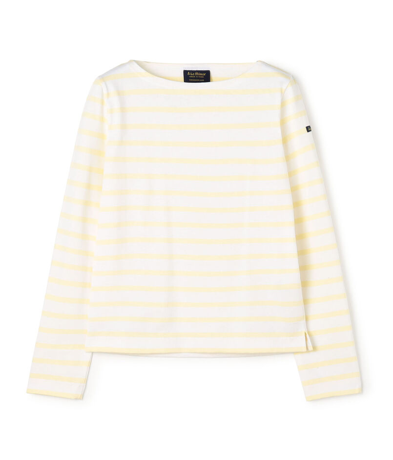 Le minor ボートネック ストライププルオーバー