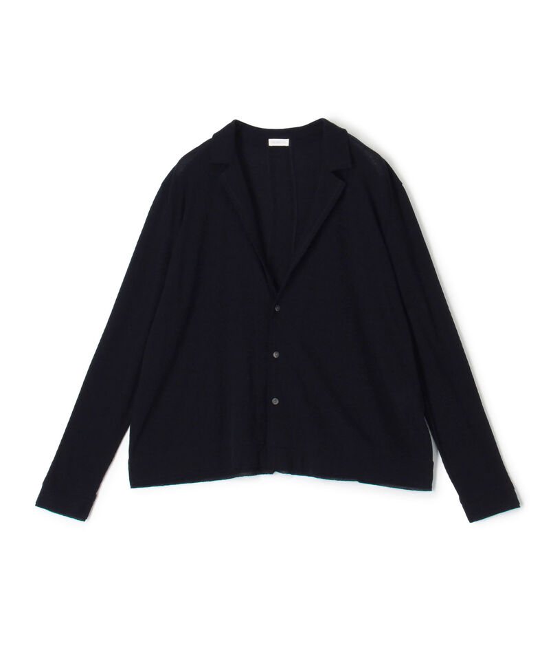コットンガーゼジャージー テーラードカーディガン