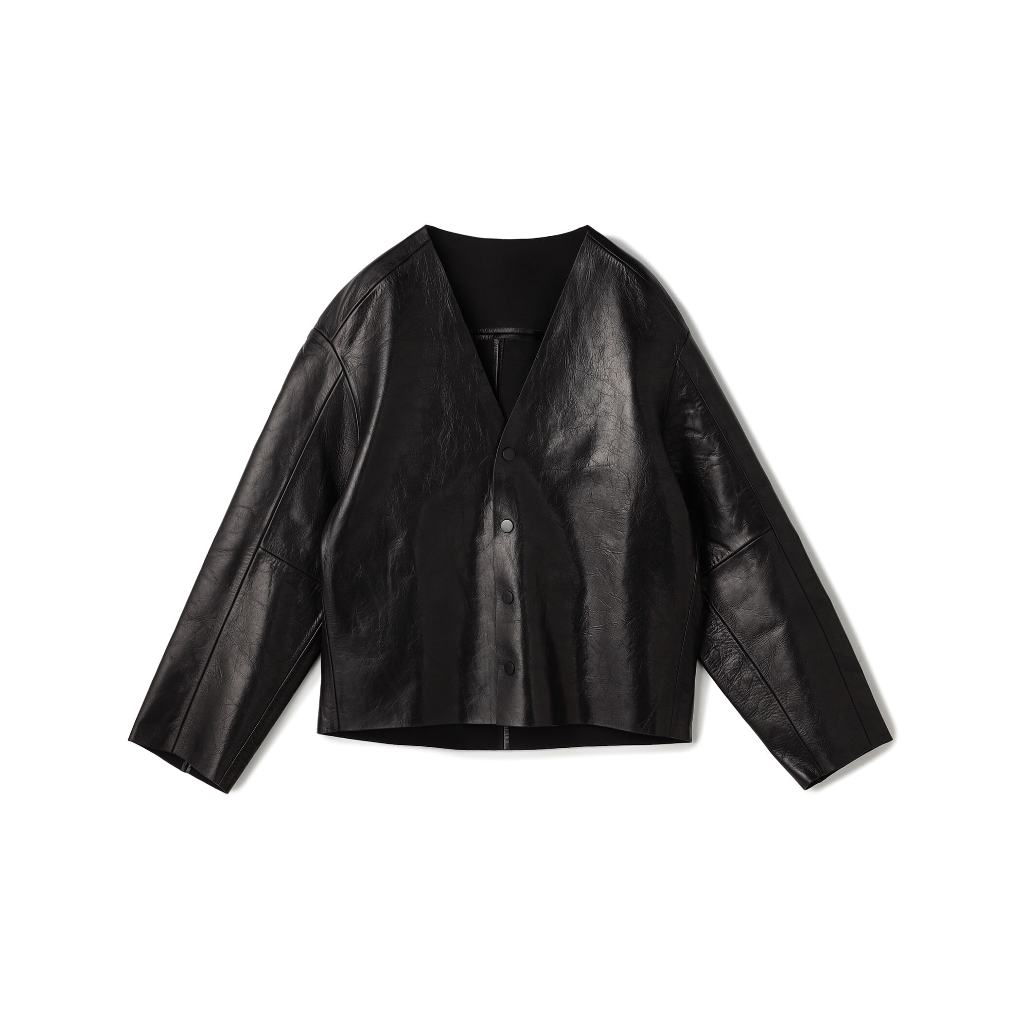 TOMORROWLAND 黒 レザージャケット 羊革 スイス製riri WZIP