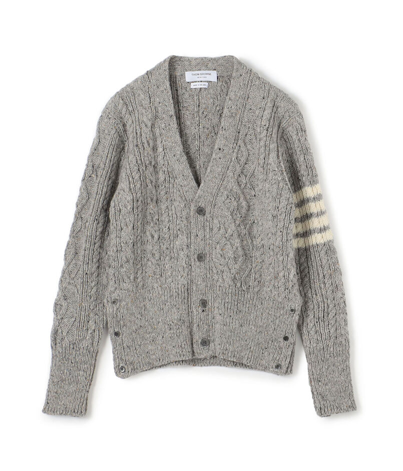 ●THOM BROWNE ARAN CABLE STITCH CARDIGAN