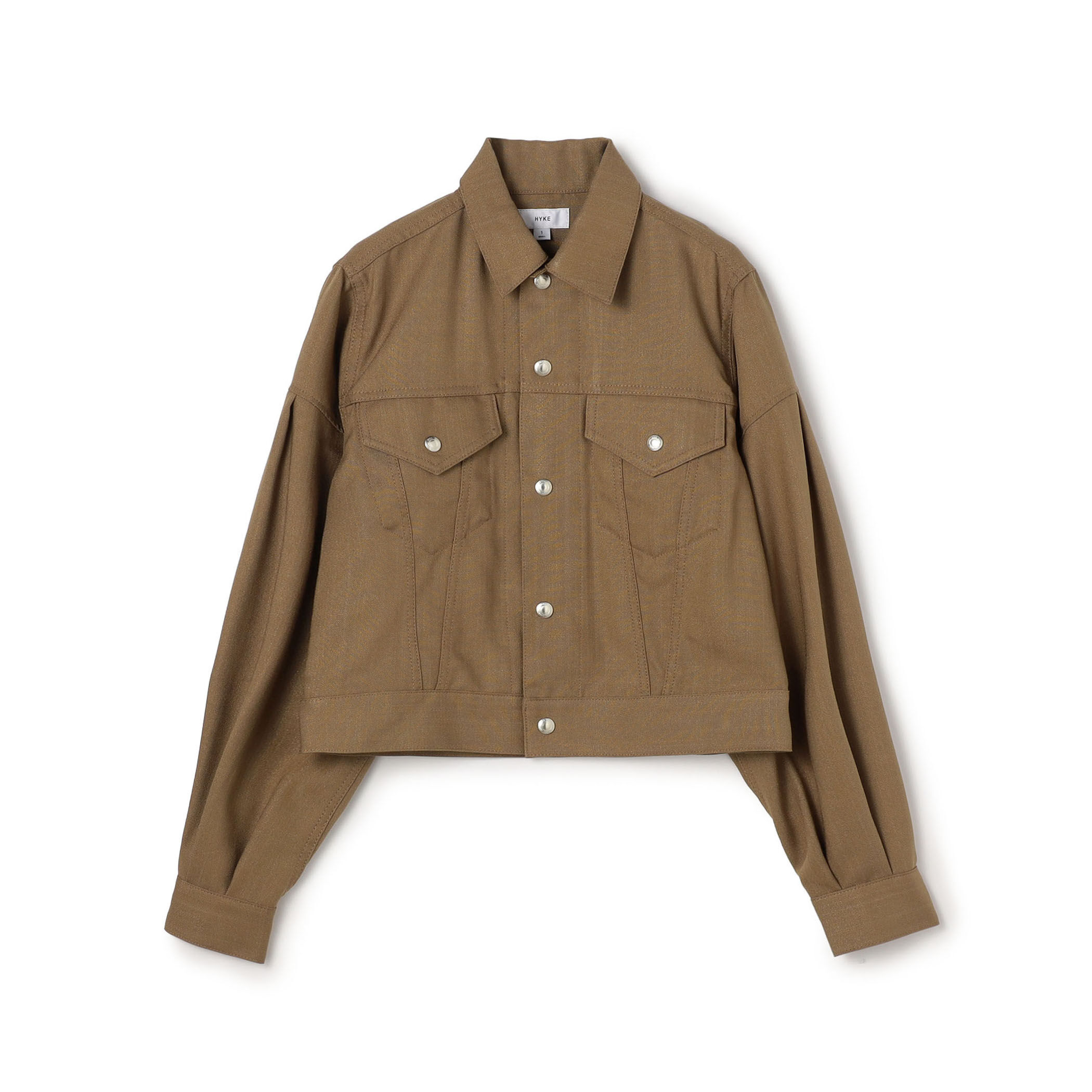 HYKE OXFORD BALLOON SLEEVE JACKET バルーンスリーブジャケット