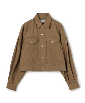 HYKE OXFORD BALLOON SLEEVE JACKET バルーンスリーブジャケット