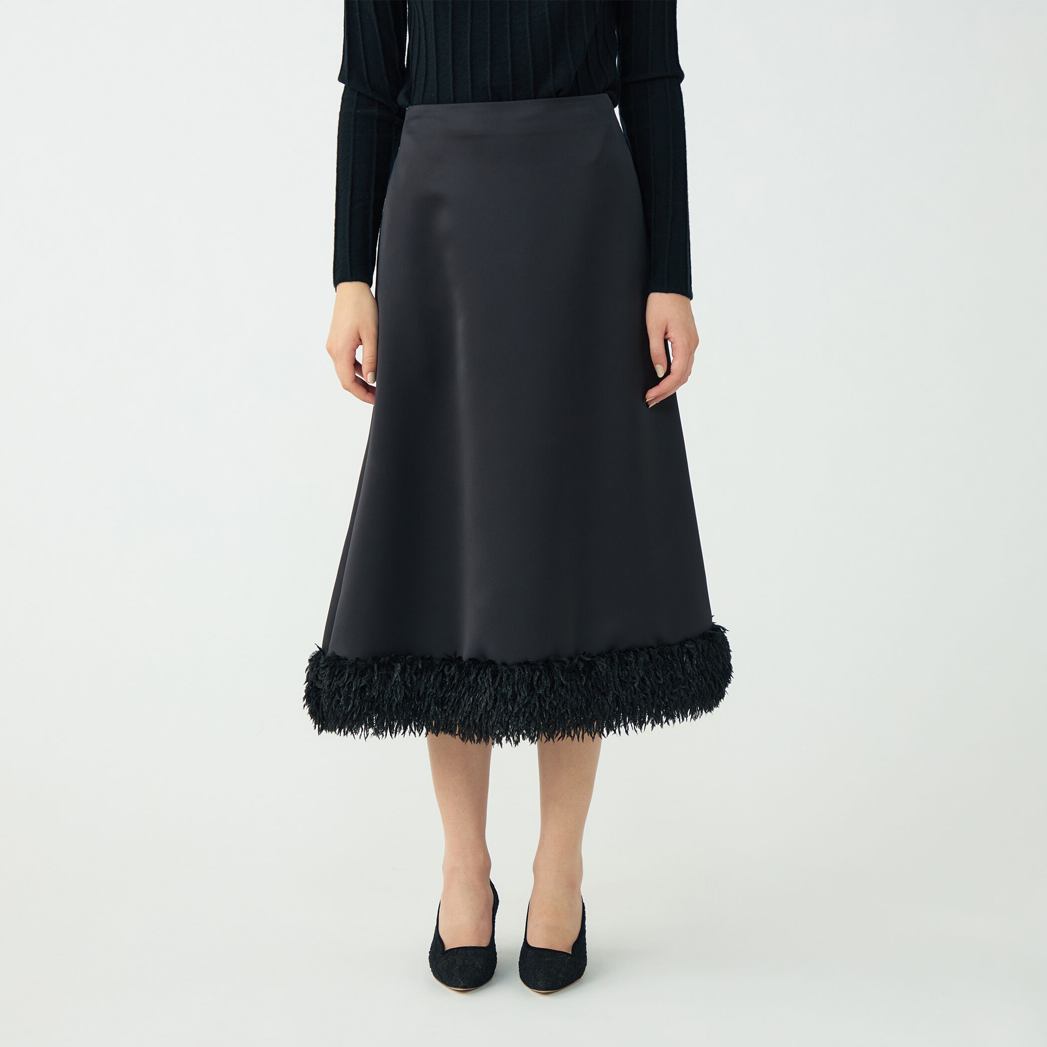 フェザーコンビ トラペーズロングスカート｜トゥモローランド 公式通販