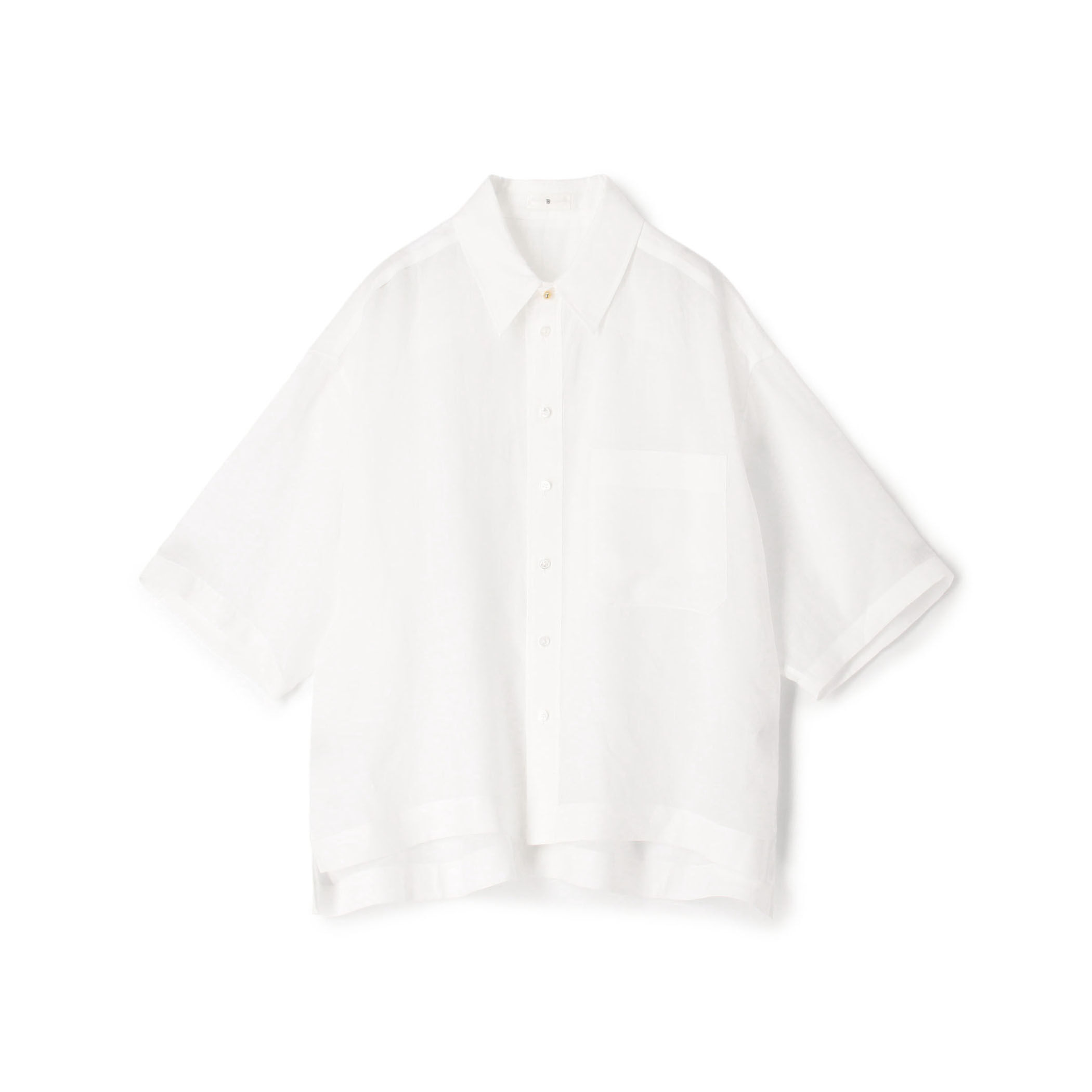 TOMORROWLAND.B マイクロタフタ ロングシャツ　ネイビー TOMORROWLAND .B(トゥモローランド ビー)公式通販