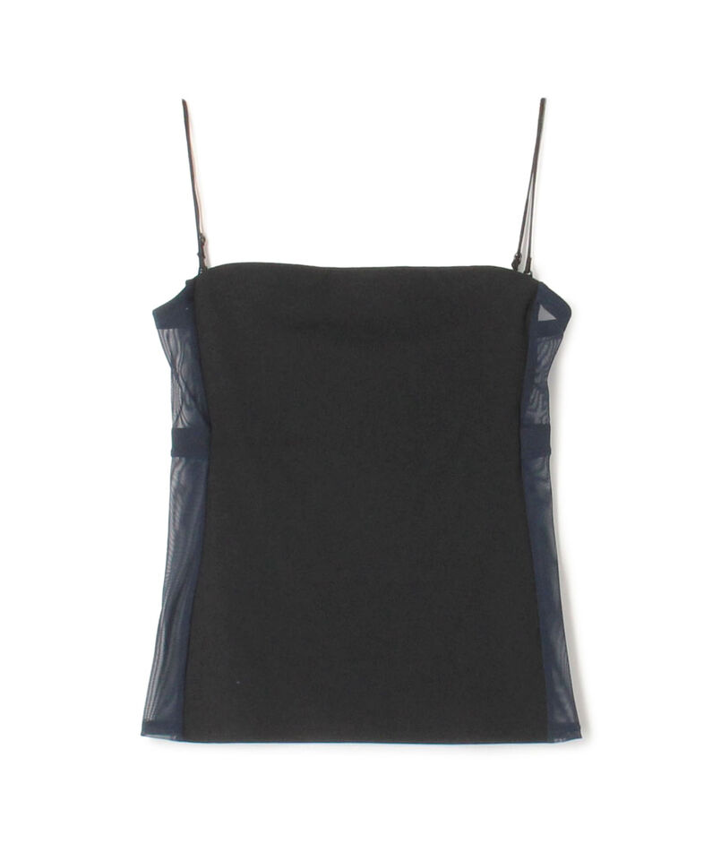 OVERNEATH Bra053 スムース×ネットキャミソール