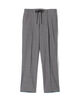 Super120's wool Polyester 1 pleated easy slacks