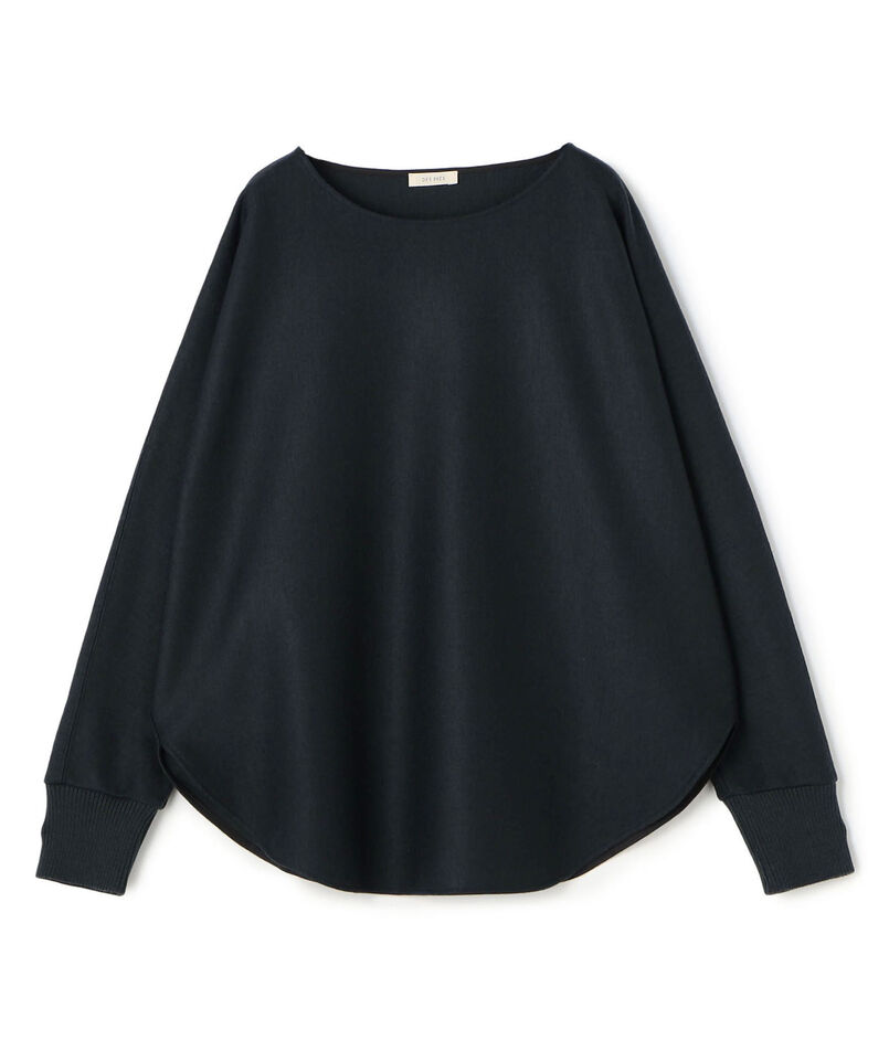 ニットコンビネーション ボートネックプルオーバー