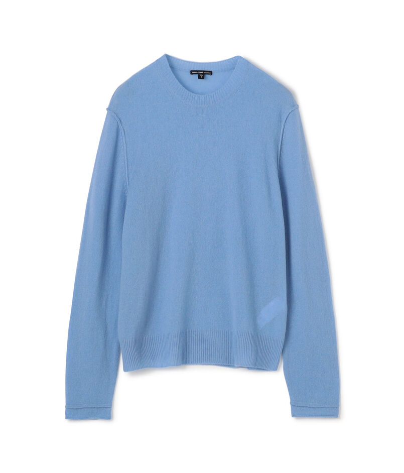 ソフトフェザーウェイトカシミヤ  クルーネックプルオーバー MOKC3669