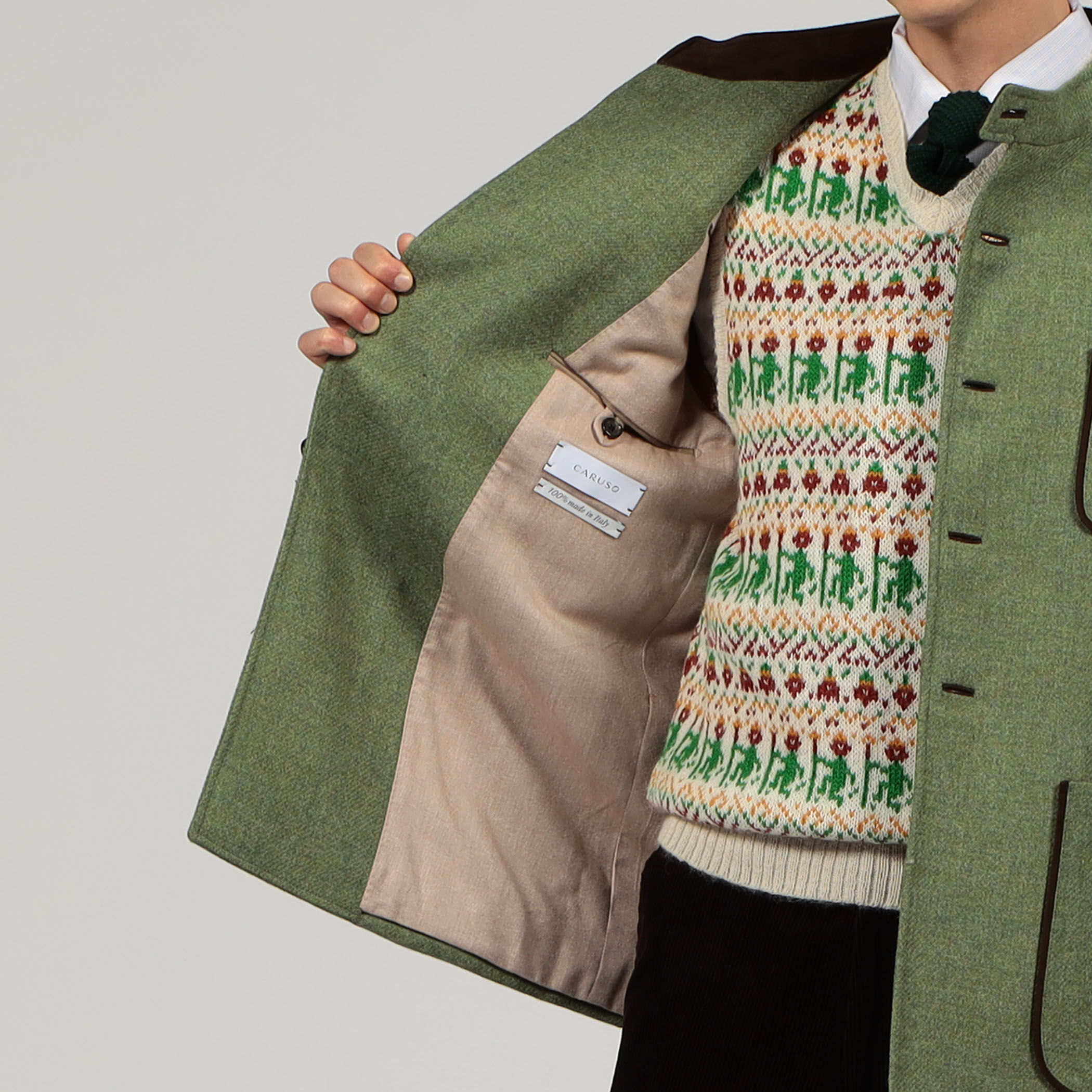 別注】CARUSO ウール フォレスティエールジャケット｜トゥモローランド