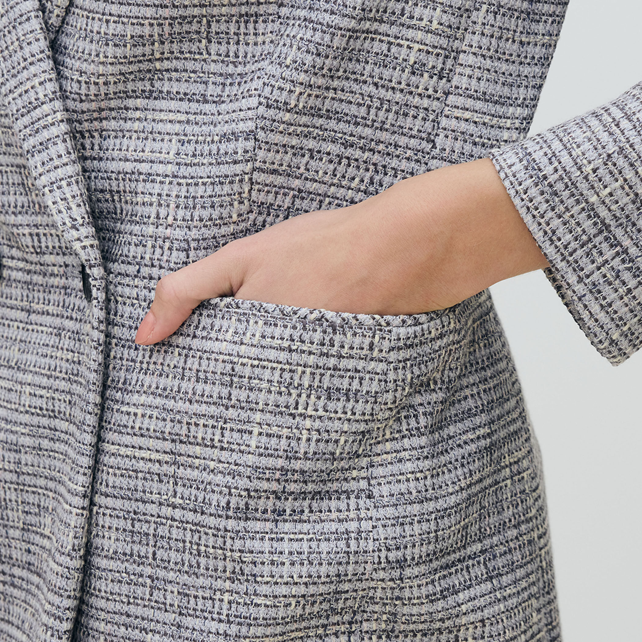 ラメツイード ダブルブレストジャケット｜トゥモローランド 公式通販