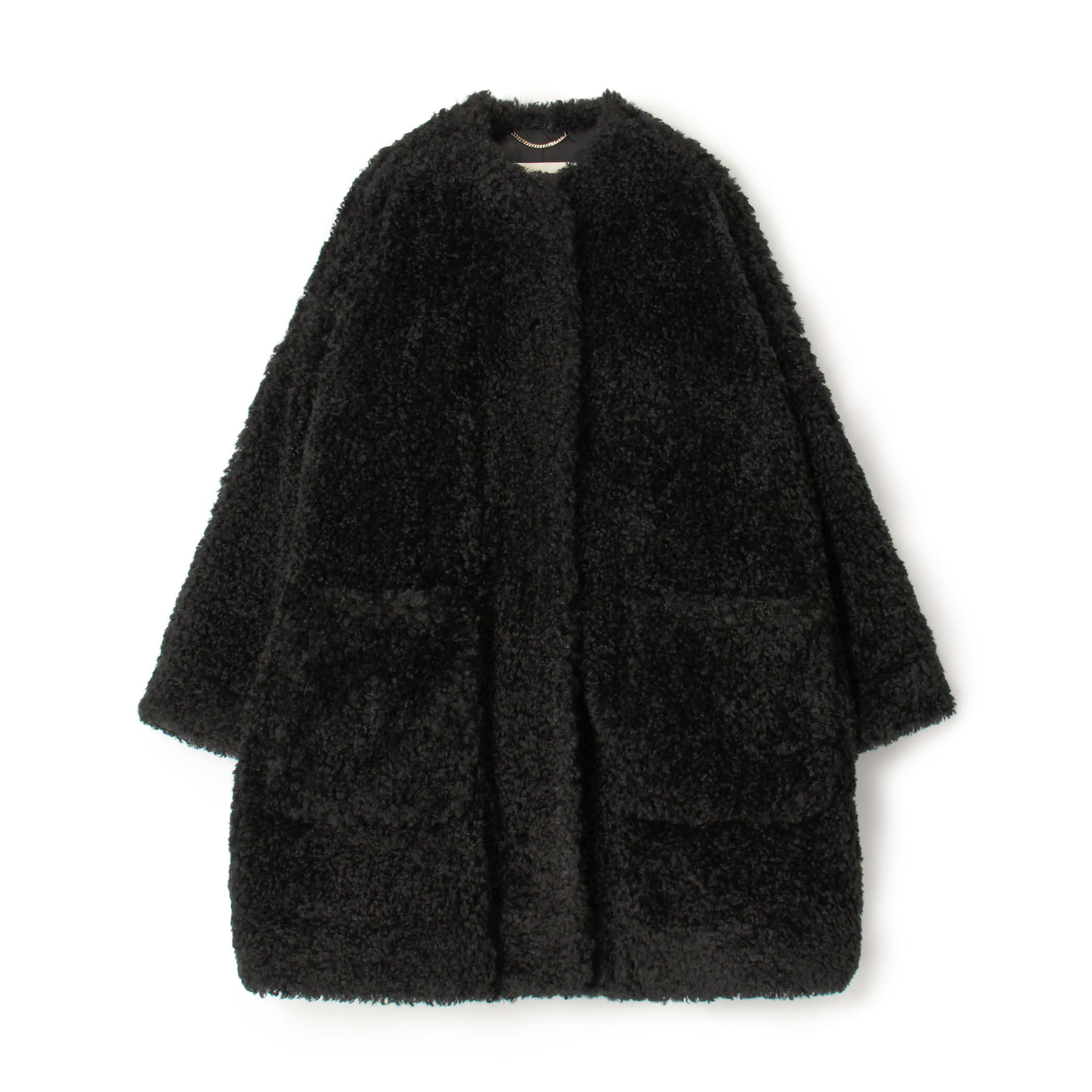 □MACKINTOSH NEW HUMBIE ノーカラーエコファーコート