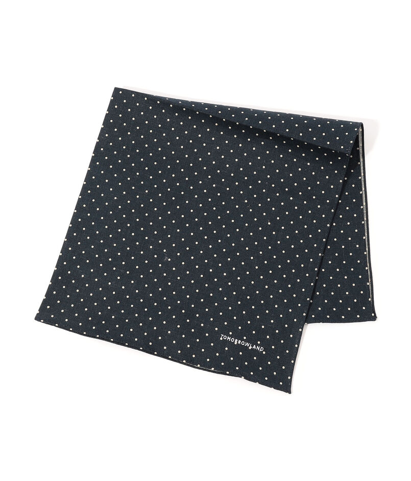 TOMORROWLAND コットンリネン ドットハンカチ