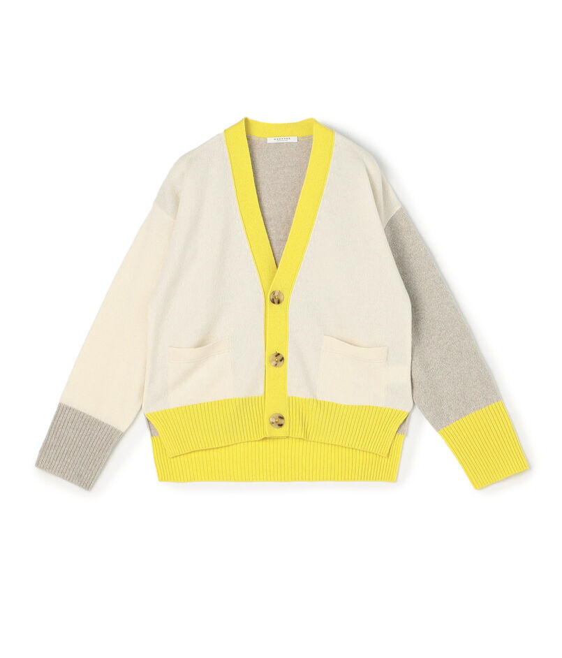 ■NZ LAMB 9G Vネックカーディガン