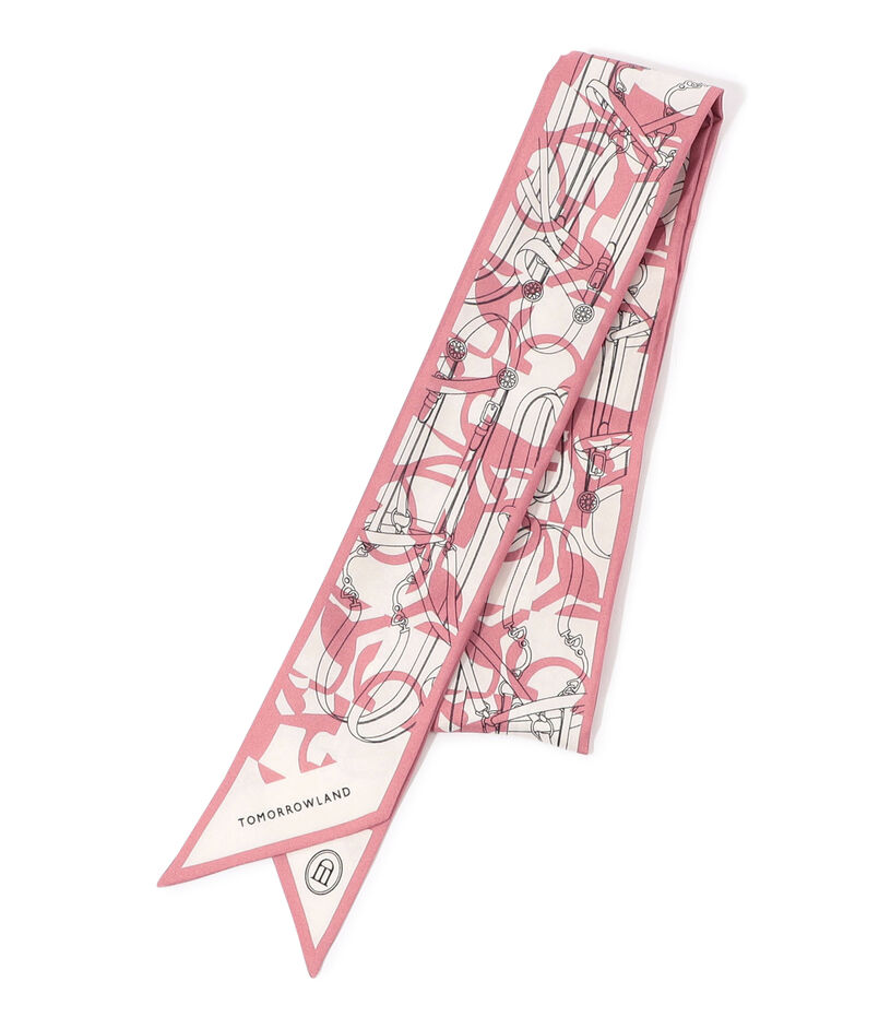 ATELIER TOMORROW BIT MOTIF BANDEAU シルクスカーフ