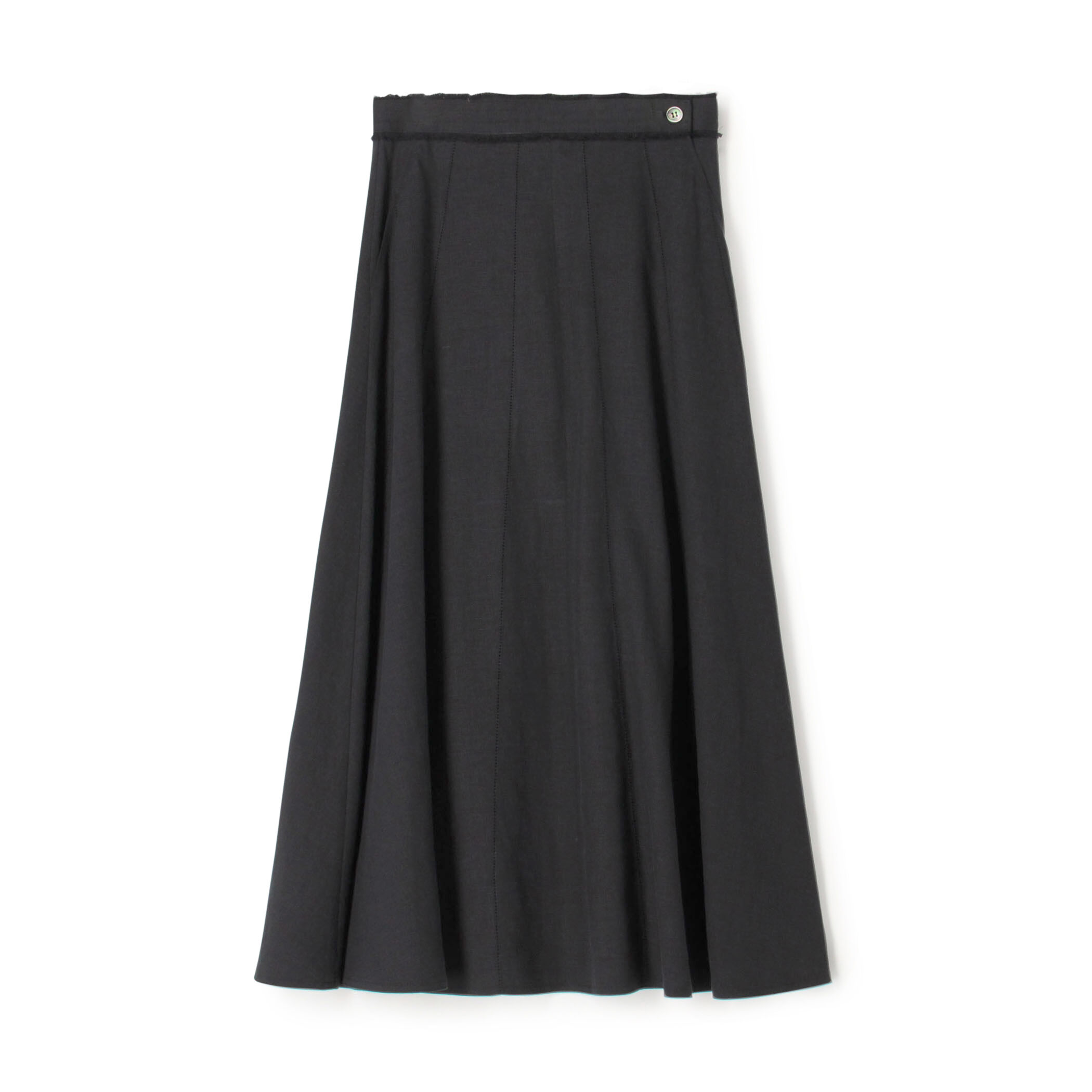 □リブコンビフレンチリネン Aラインマキシスカート｜トゥモローランド