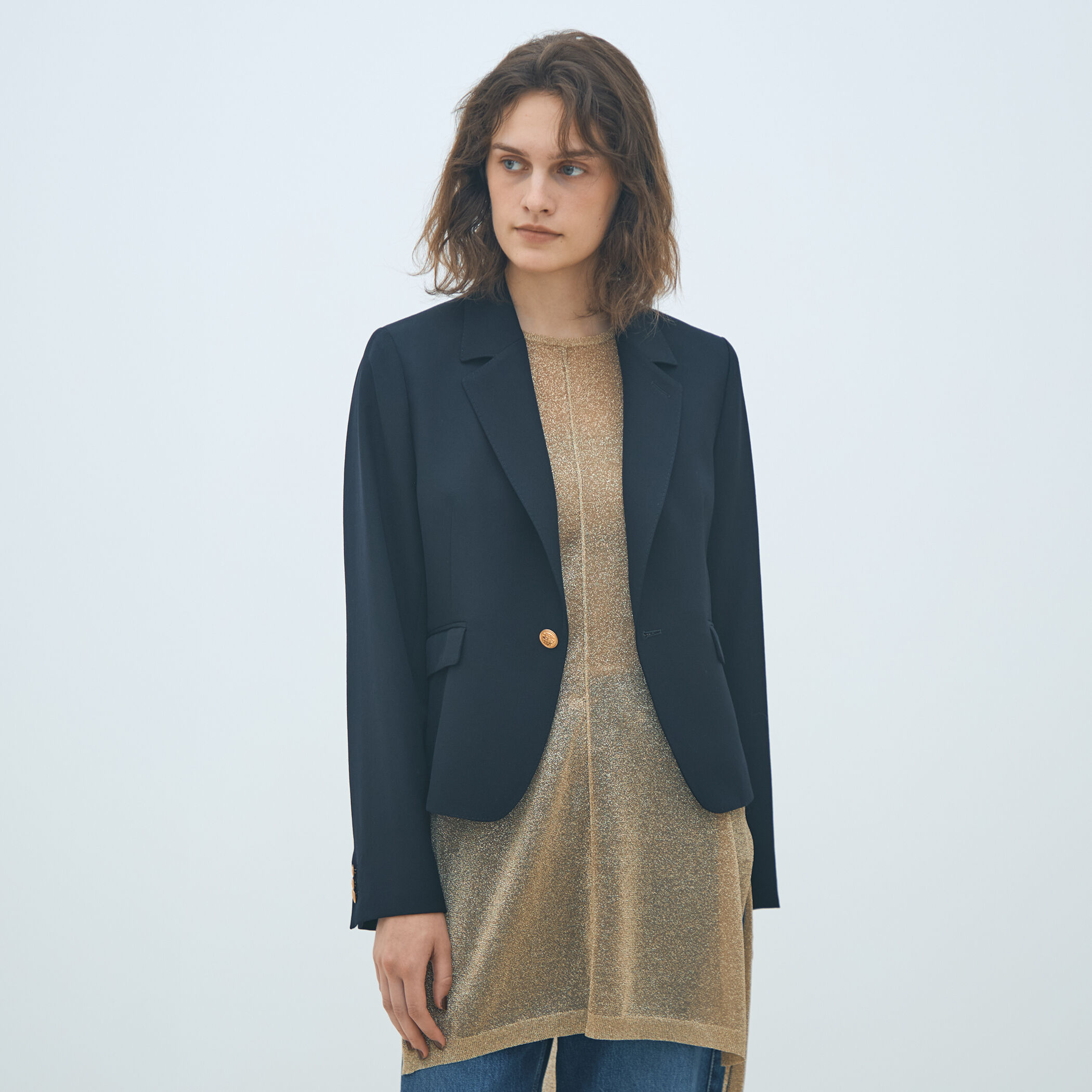 Ri トゥモローランド MACPHEE シングルブレストジャケット TOMORROWLAND MACPHEE マカフィー レディース ビンテージ