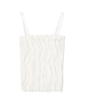 マットレーヨンラッフル キャミソール