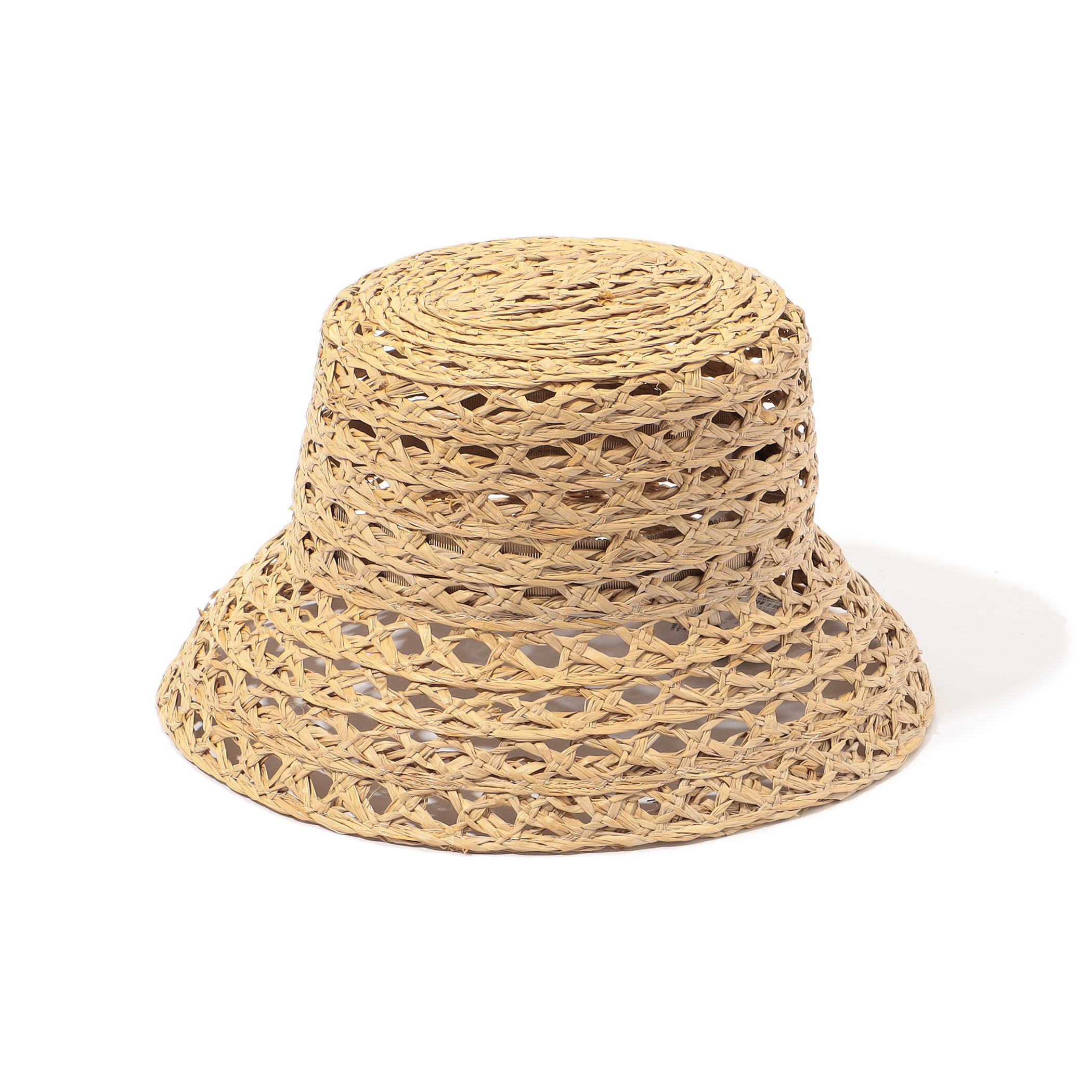 高級✨ KIJIMA TAKAYUKI 天然草木 ラフィアハット 藁編み帽子 Raffia bucket hat-ラフィアバケットハット-KIJIMA TAKAYUKI